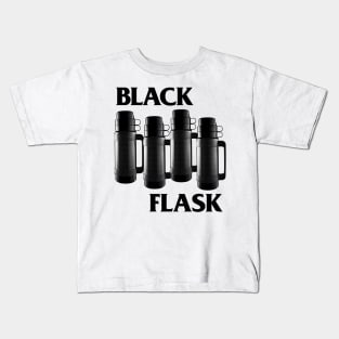 Black Flask - Black Flag Parody Design Tribute Kids T-Shirt